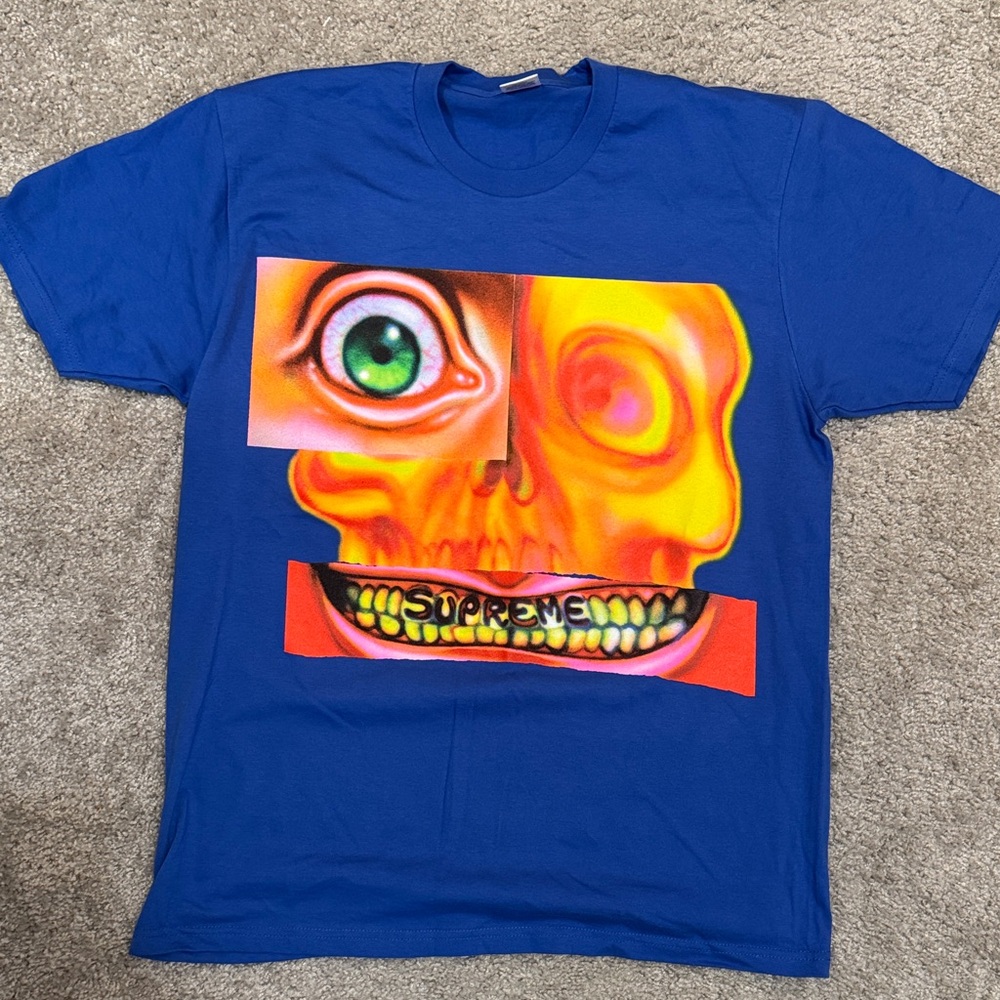 Supreme Blue Skull Graphic Tee